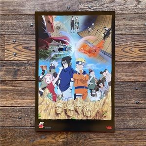 Naruto 2002 20th anniversary poster viz media exclusive SDCC comic con: